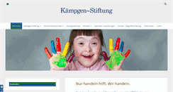 Desktop Screenshot of kaempgen-stiftung.de